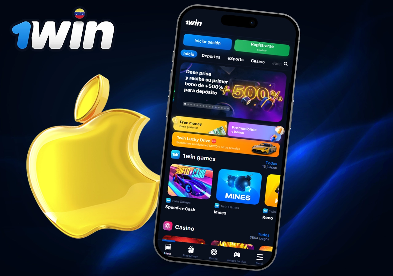 Aplicación móvil 1Win para iOS