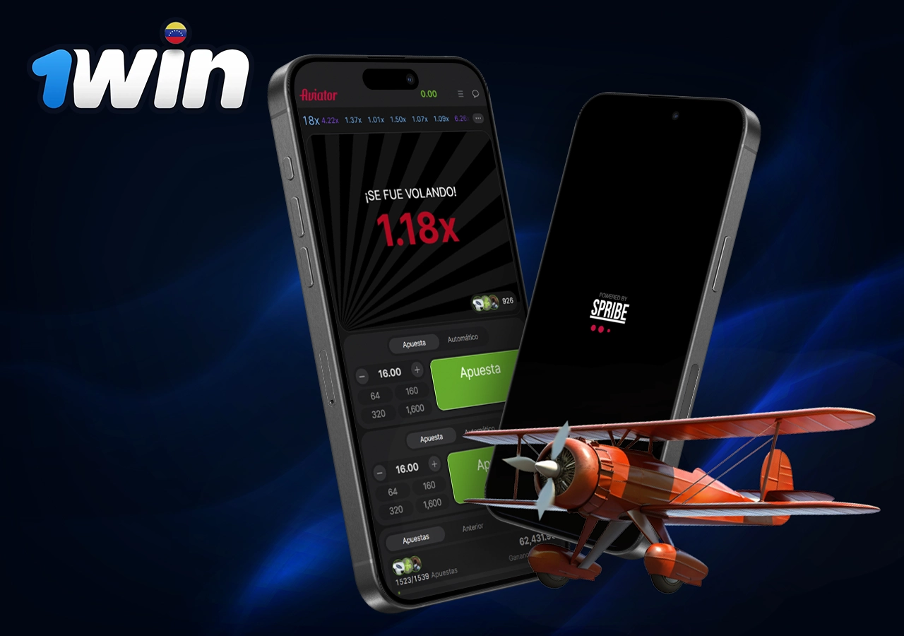 Información sobre Aviator en la aplicación móvil 1Win